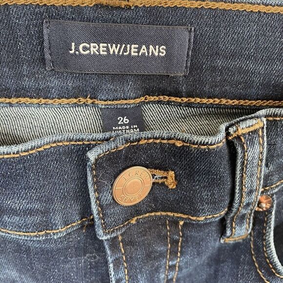 J CREW Skinny Jeans Womens 26 Distressed 9" High Rise Toothpick EUC J1885 - Picture 4 of 10